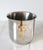 Vintage Modernist Italian Stainless Steel & Brass Ice / Wine Bucket For Sale - Image 4 of 10