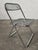 Metal Mid-Century Transparent Folding Chair For Sale - Image 7 of 10