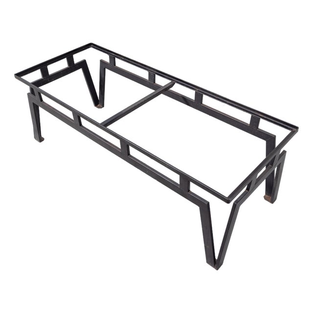 1950s Walter Lamb for Pacific Iron Architectural Coffee Table Frame, Attributed For Sale