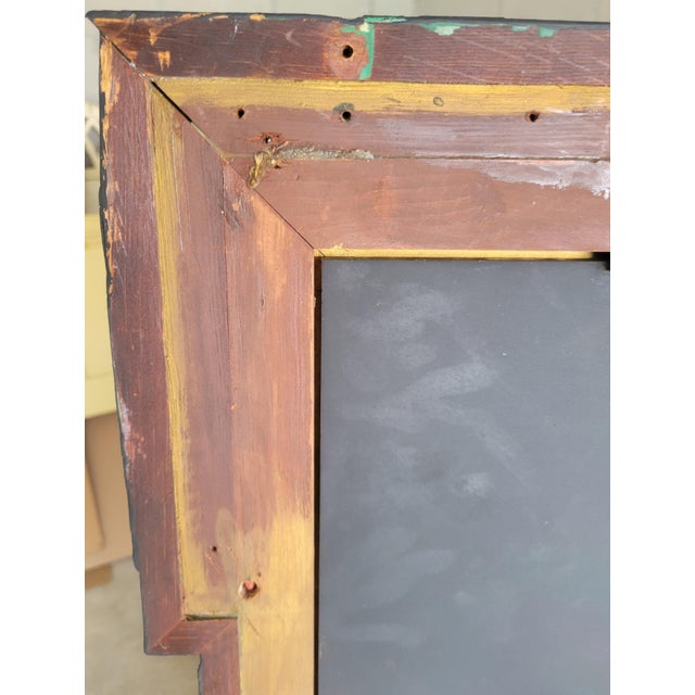 Monumental Antique French Mahogany Black Gilt Gold Pagoda Early 20th Century Mantel Wall Mirror For Sale - Image 14 of 17