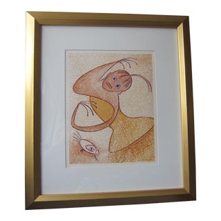 Max Ernst Hommage San Lazzaro Lithograph 1975 Framed For Sale