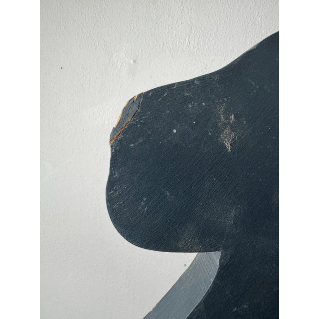 Swedish 1990’s Hand Painted Wood Dala Horse “welcome” Valkommen Sign For Sale - Image 11 of 11