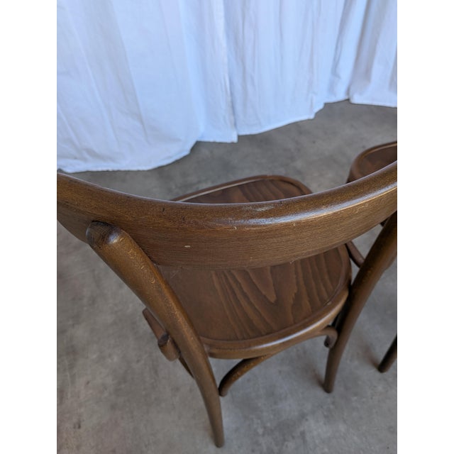 Mid-Century Bistro Style Dining Chair in Wood, Former Yugoslavia, 1970s For Sale - Image 10 of 18