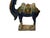 Asian Oriental Ceramic Sancai Dark Blue Brown Beige Fengshui Artistic Camel Figure For Sale - Image 3 of 11