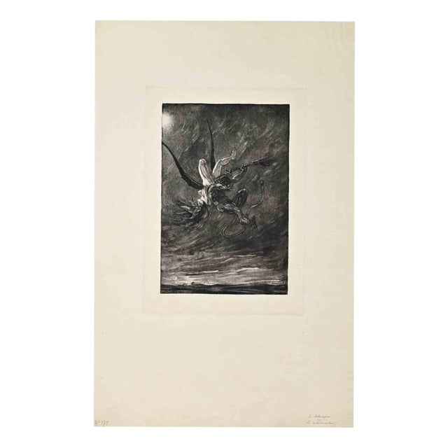 Félicien Rops, The Abduction, 1882, Etching For Sale