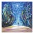 Under the Night Sky - Abstract Cool Tone Figurative Textured Impasto Oil Painting by Ekaterina Ermilkina For Sale