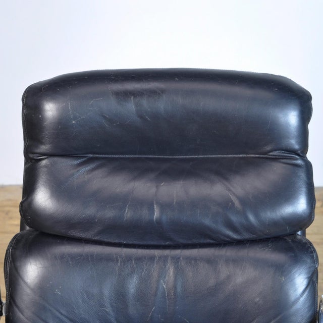 1970s Leather Lounge Chair, 1970s For Sale - Image 5 of 12