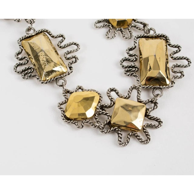 Metal Alexis Lahellec Paris Bi-Color Metal Necklace For Sale - Image 7 of 10