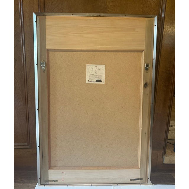 LaBarge Chinoiserie Hand Painted Gold Églomisé Mirror For Sale In Houston - Image 6 of 12