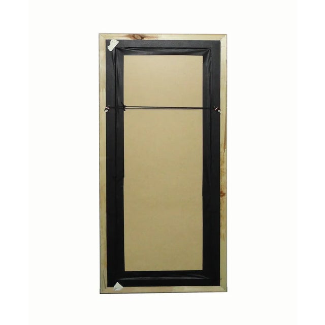 Textile Vintage Hand Embroidered Framed Textile For Sale - Image 7 of 7