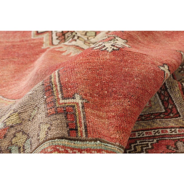 Vintage Turkish Oushak Rug, 07'03 X 12'06 For Sale In Dallas - Image 6 of 10