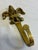 Vintage Solid Brass Fleur-De-Lis Wall Hook | French Country Decorative Hardware For Sale - Image 4 of 8
