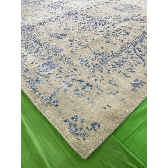 Wool Pile Handmade Rug. 7'10" X 10'00" For Sale - Image 4 of 4