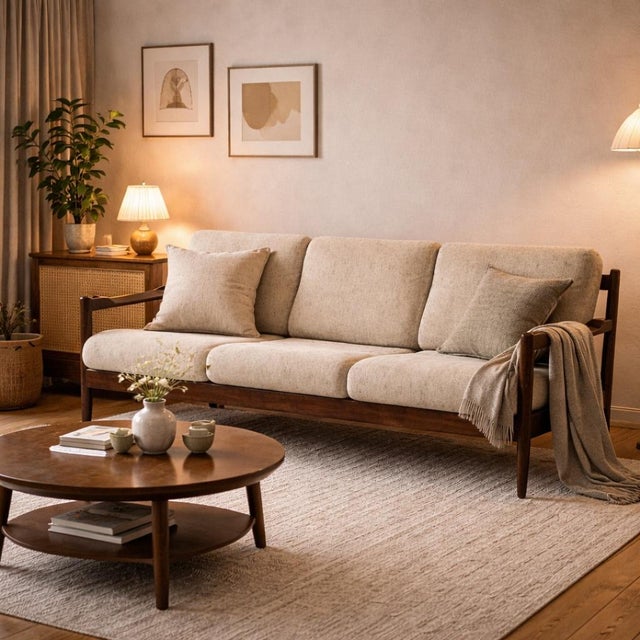 Sculptural Danish Sofa in the style of Arne Vodder & Grete Jalk, Denmark, 1960s For Sale - Image 15 of 15