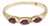 Vintage Three Stone Marquise Ruby 14k Yellow Gold Band Ring Size 8.5 For Sale