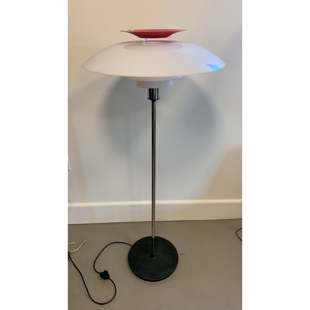 Mid-Century Modern Mid 20th Century Poul Henningsen for Louis Poulsen "Ph 80" 4/3 Floor Lamp - Danish Modern Lighting For Sale - Image 3 of 11