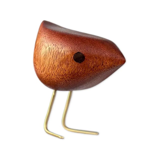 Contemporary Danish Mid Century Modern Style Mahogany Happy Bird For Sale - Image 12 of 13