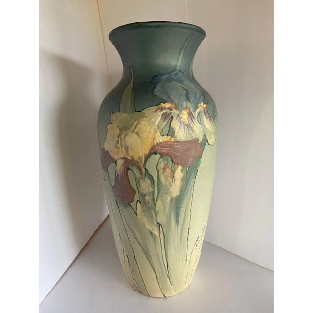 Antique Weller Pottery Hand-Painted Art Nouveau Vase For Sale - Image 12 of 12