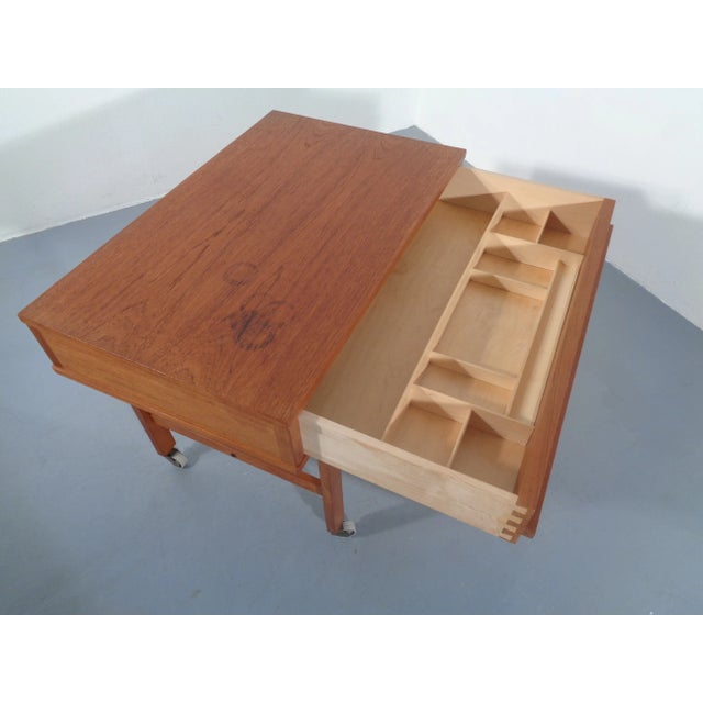 Danish Teak Serving Cart, 1960s For Sale - Image 13 of 18