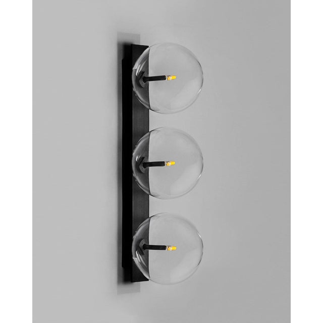 Metal Oslo Triple Sconce For Sale - Image 7 of 12