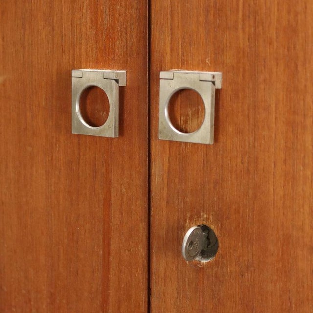 Wood Vintage Wardrobe in Teak, 1960s For Sale - Image 7 of 10