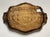 Wood Vintage Orange & Gold Florentine Style Wooden Tray For Sale - Image 7 of 9