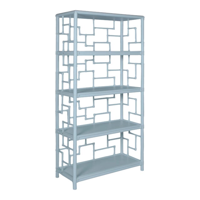 Tibet Etagere in Light Blue For Sale