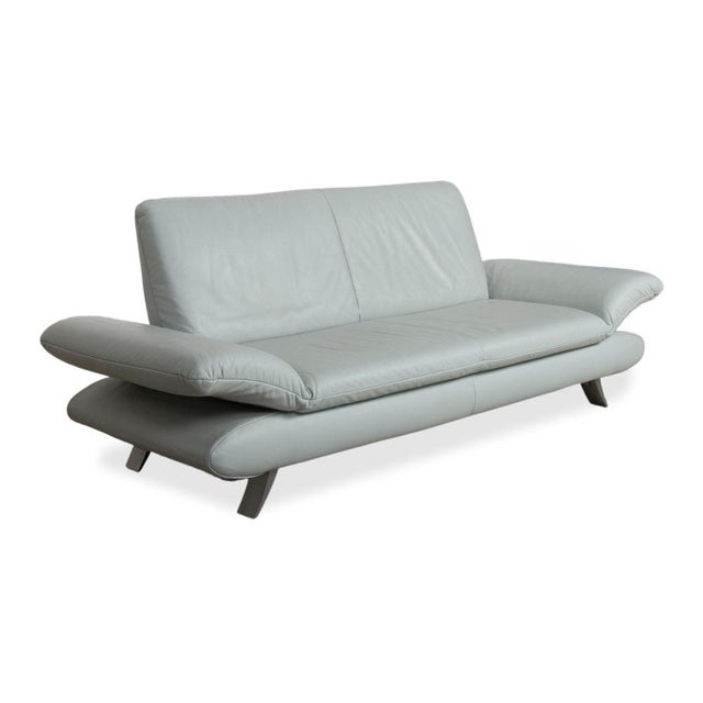 Rossini 2-Seater Sofa in Blue Leather from Koinor For Sale - Image 4 of 16