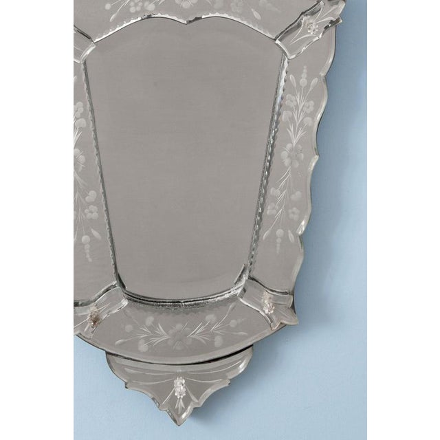 20th Century Crested Venetian Mirror For Sale - Image 3 of 8
