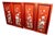Chinese Hardwood Soapstone Panels Placques, Set of 4 For Sale