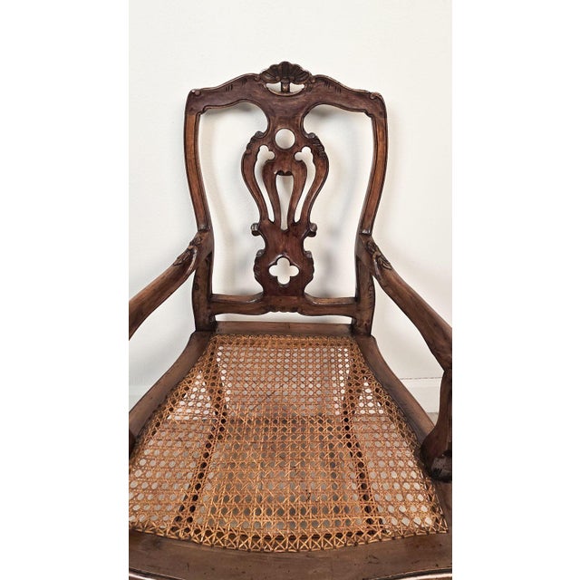 Set of Ten Italian Fruitwood Provincial Dining Chairs, Circa 1920 For Sale - Image 13 of 15