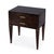 Modern Kai 24 in. W Rectangular Burl Wood 2 Drawer End Table, Dark Burl For Sale - Image 3 of 11