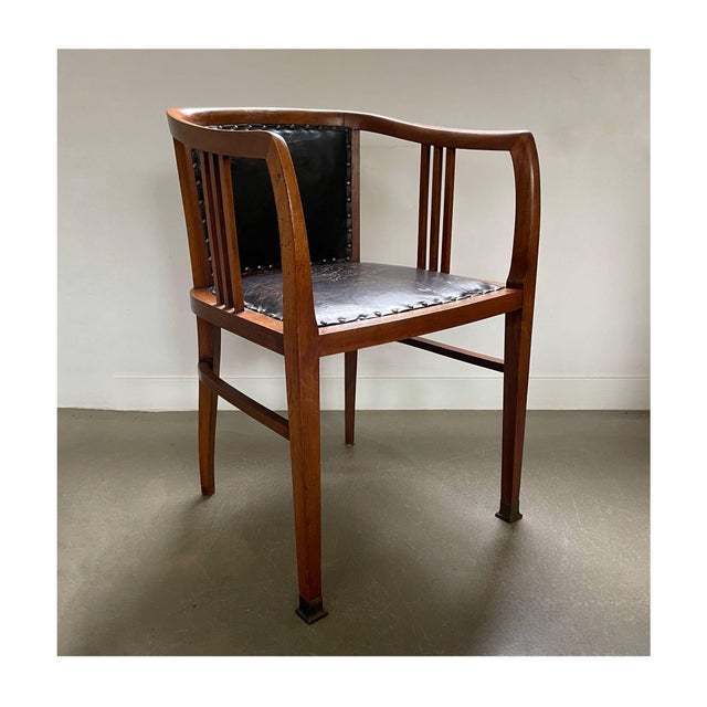 Beautiful wiener secession chair, 1900s, austria. Art deco, art nouveau style. design has lots in common with designs from...