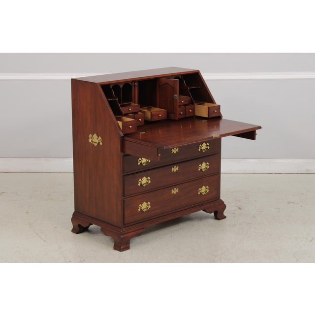 Henkel Harris Henkel Harris Cherry Slant Front Desk For Sale - Image 4 of 18