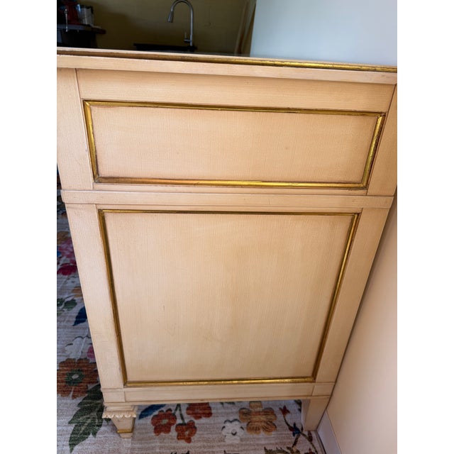 Kindel Furniture 1960s Kindel Grand Rapids Rochelle and Metal Leaf 9-Drawer Dresser For Sale - Image 4 of 10