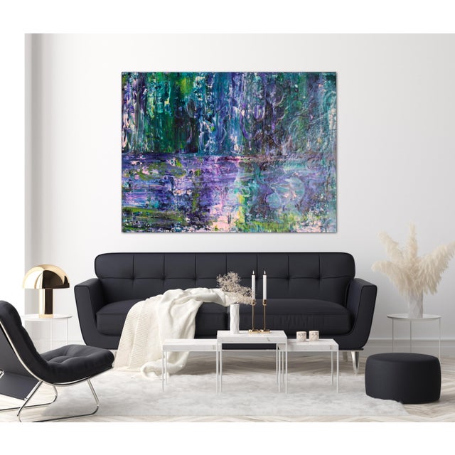 Lucid Dreaming Abstract Oil Painting by Lisa Finlayson For Sale - Image 9 of 12