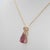 2020s 3.2Ct Pink Tourmaline Pendant With Earth-Mined Diamond Accents in Solid 14k Gold For Sale - Image 5 of 8