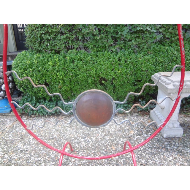 Edgar Brandt French Modern Mixed Metal Fire Place Screen For Sale - Image 4 of 11