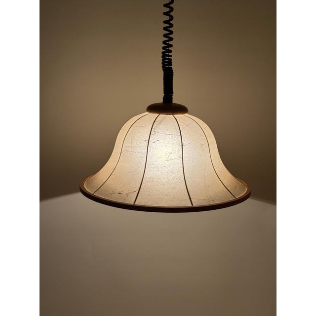 Cocoon Hanging Lamp in Beechwood, 1980s For Sale - Image 12 of 14