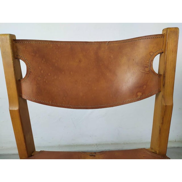 Set of Leather Dining Chairs For Sale - Image 17 of 18