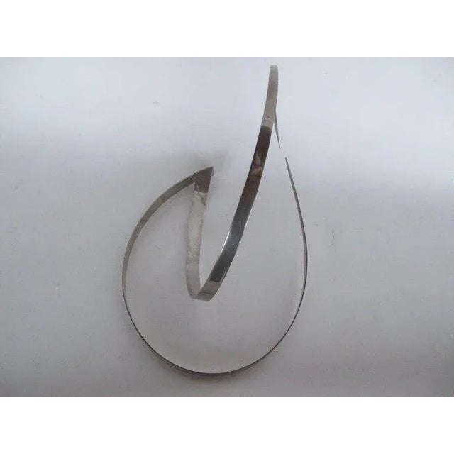 1960s 1960s Mid-Century Modern Paul Sisko Stainless Steel Sculpture For Sale - Image 5 of 9