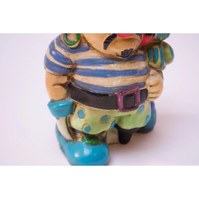 Mid-Century Japanese "Boudoir Pets" Paper Mache Pirate Bank For Sale In New York - Image 6 of 11