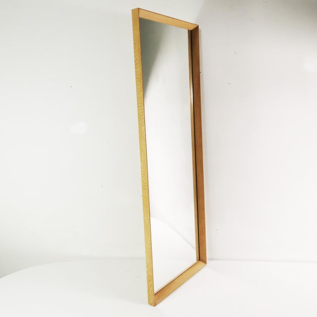Minimalist Wall Mirror from Aarhus Glasimport, Denmark, 1960s For Sale - Image 16 of 16