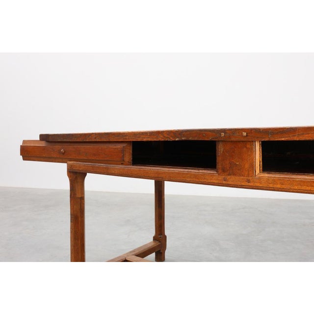 Wood Antique Rustic Oak Dinner Table, France, 1800s For Sale - Image 7 of 18