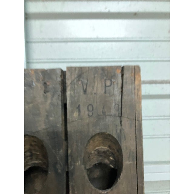 1950s French Country Riddling Rack Champagne & Wine Rack Stamped v.p 1949 For Sale - Image 4 of 12