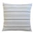 Woven Tan Taupe Striped Beachy Double Sided Feather/Down Pillow For Sale