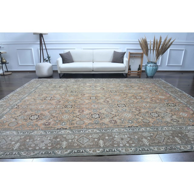 Vintage Persian Hand-Knotted area rug is a semi-antique vintage area rug. The '70s Eastern region of Anatolian's unique...