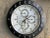 Vintage Black Silver and White Rolex Display Wall Clock