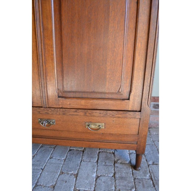 Antique Oak Girls Wardrobe For Sale - Image 6 of 10