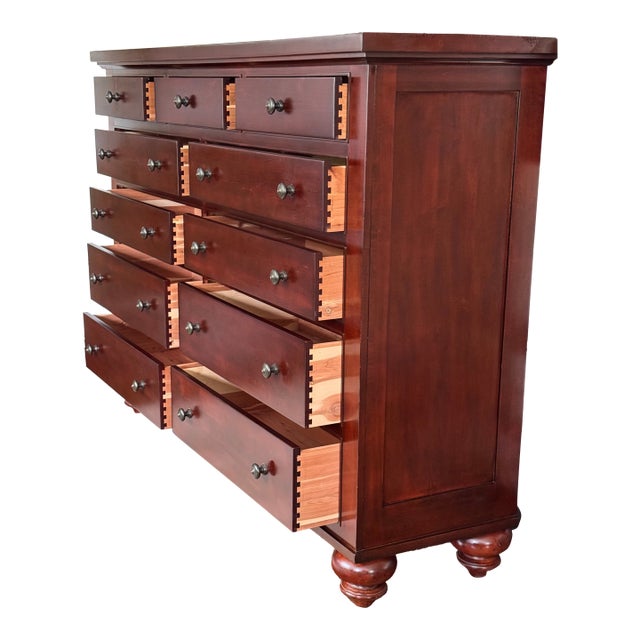 Val's Dollhouse is proud to present a stately vintage gentleman's chest with cedar drawers and mahogany finish by...